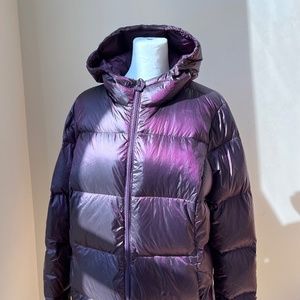 COPY - Eddie Bauer Womens XL Puffer Luna Peak Down Parka EB550 purple long coat